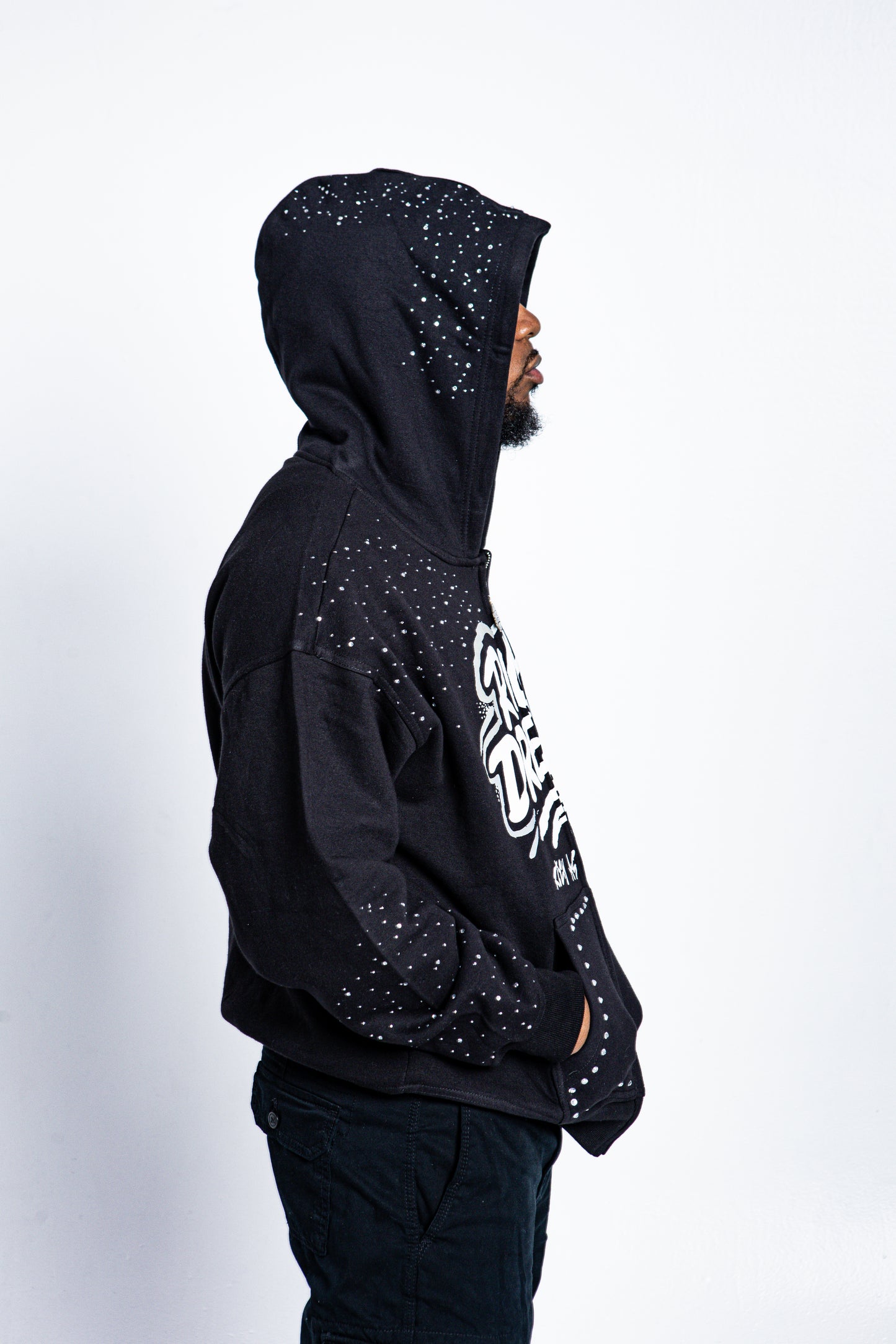 Rich As In Spirit - Rhinestone Hoodie